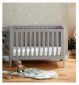 Babymore Cot Bed Grey 125x65x85cm - British product