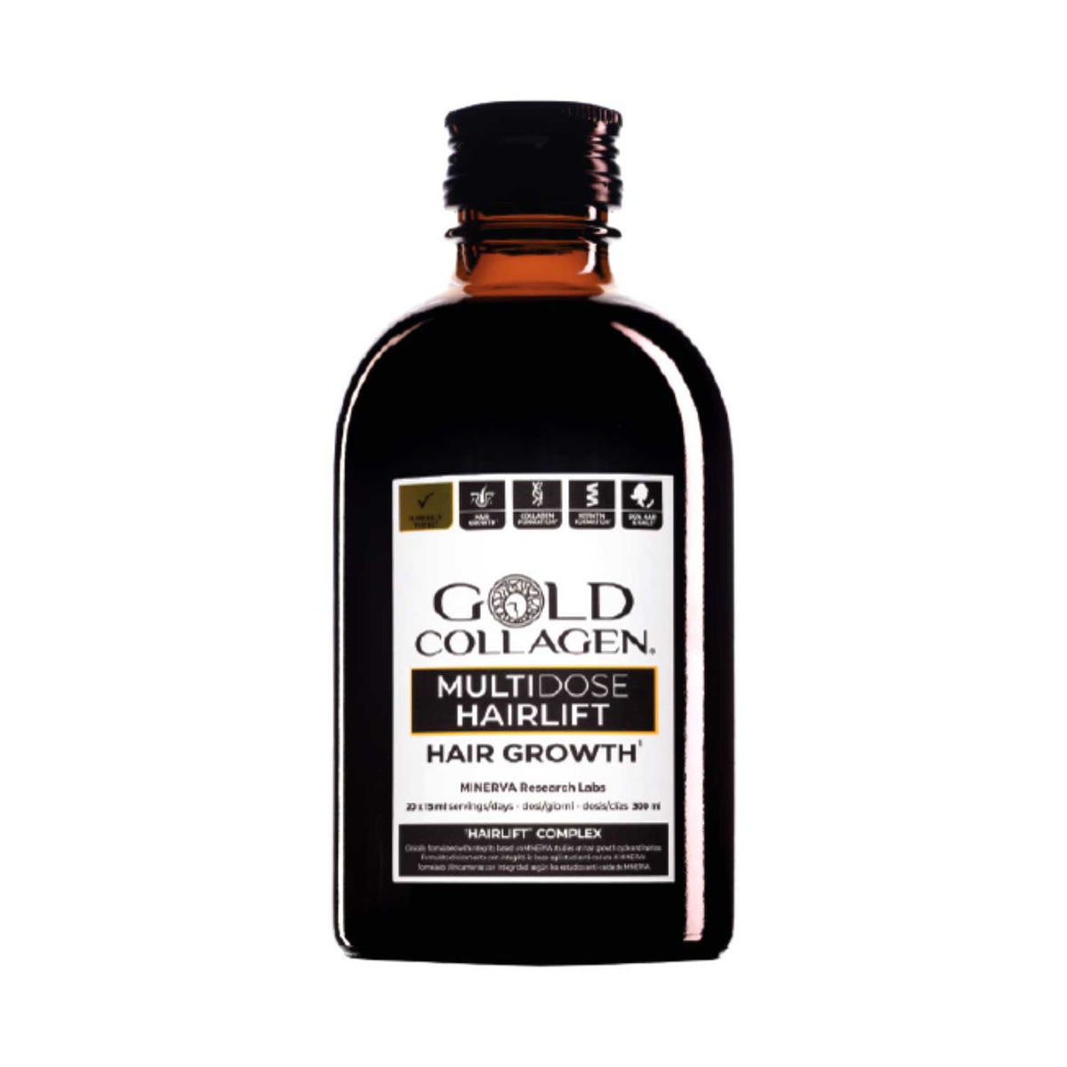 Gold Collagen hair supplement Hair Lift Grow 300ml, UK version