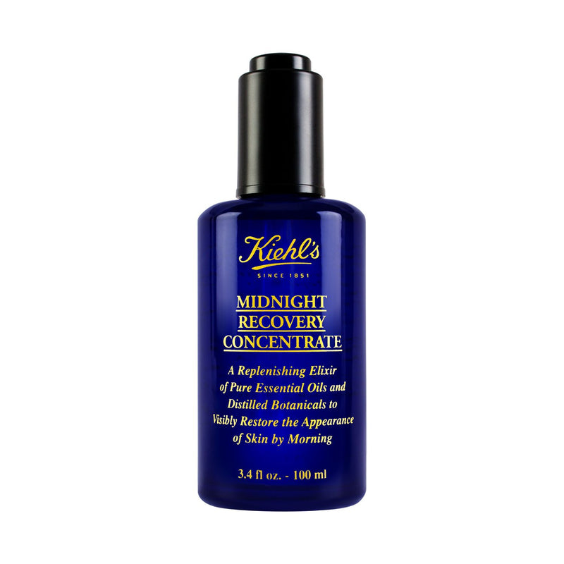 Kiehl's Midnight Recovery Concentrate face oil 100ml, imported from the UK