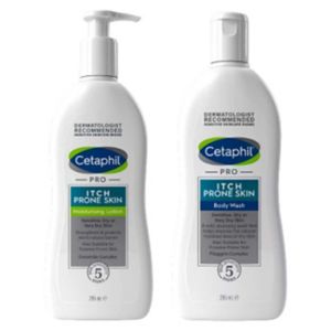 Cetaphil Itch Control Body Wash og Lotion Bundle for Kløeutsatt Hud