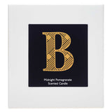 Landon Tyler Alphabet Candle - Letter B - Midnight Pomegranate 140g