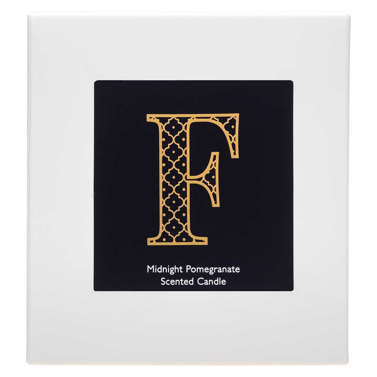 Landon Tyler Alphabet Candle - Letter F - Midnight Pomegranate 140g GOODS Boots   