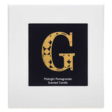 Landon Tyler Alphabet Candle - Letter G - Midnight Pomegranate 140g GOODS Boots   