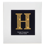 Landon Tyler Alphabet Candle - Letter H - Midnight Pomegranate 140g GOODS Boots   