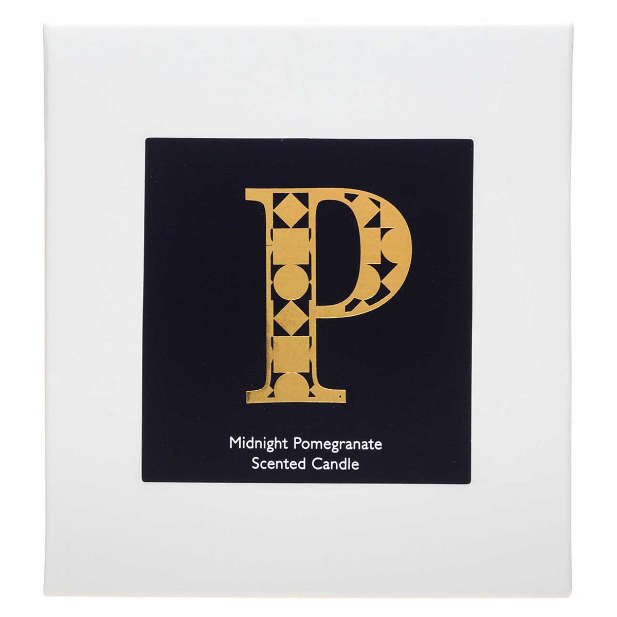 Landon Tyler Alphabet Candle - Letter P - Midnight Pomegranate 140g GOODS Boots   