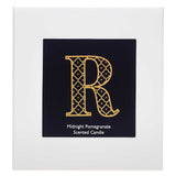 Landon Tyler Alphabet Candle - Letter R - Midnight Pomegranate 140g