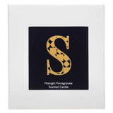 Landon Tyler Alphabet Candle - Letter S - Midnight Pomegranate 140g GOODS Boots   