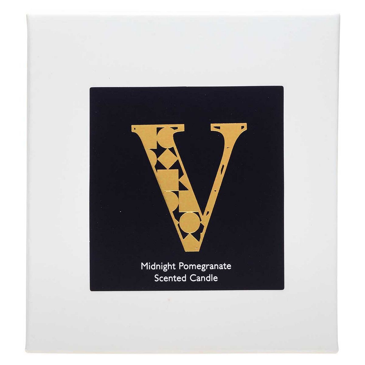 Landon Tyler Alphabet Candle - Letter V - Midnight Pomegranate 140g