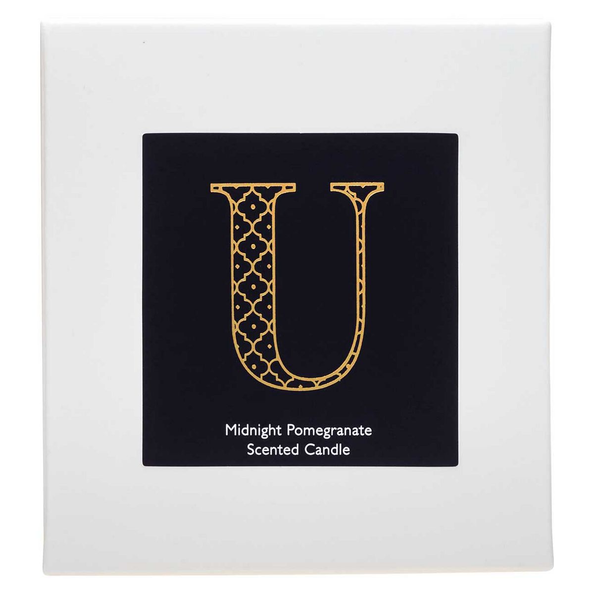 Landon Tyler Alphabet Candle - Letter U - Midnight Pomegranate 140g GOODS Boots   