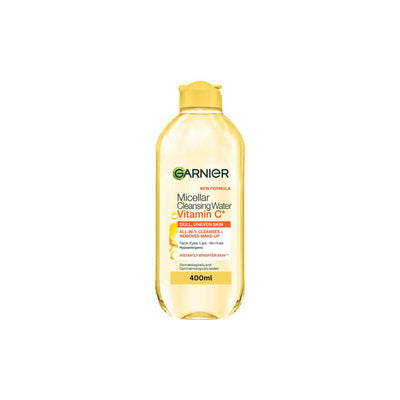 Boots Garnier Micellar Vitamin C Water Brightening Facial Cleanser and Makeup Remover 400ml- Buy online at McGrocer