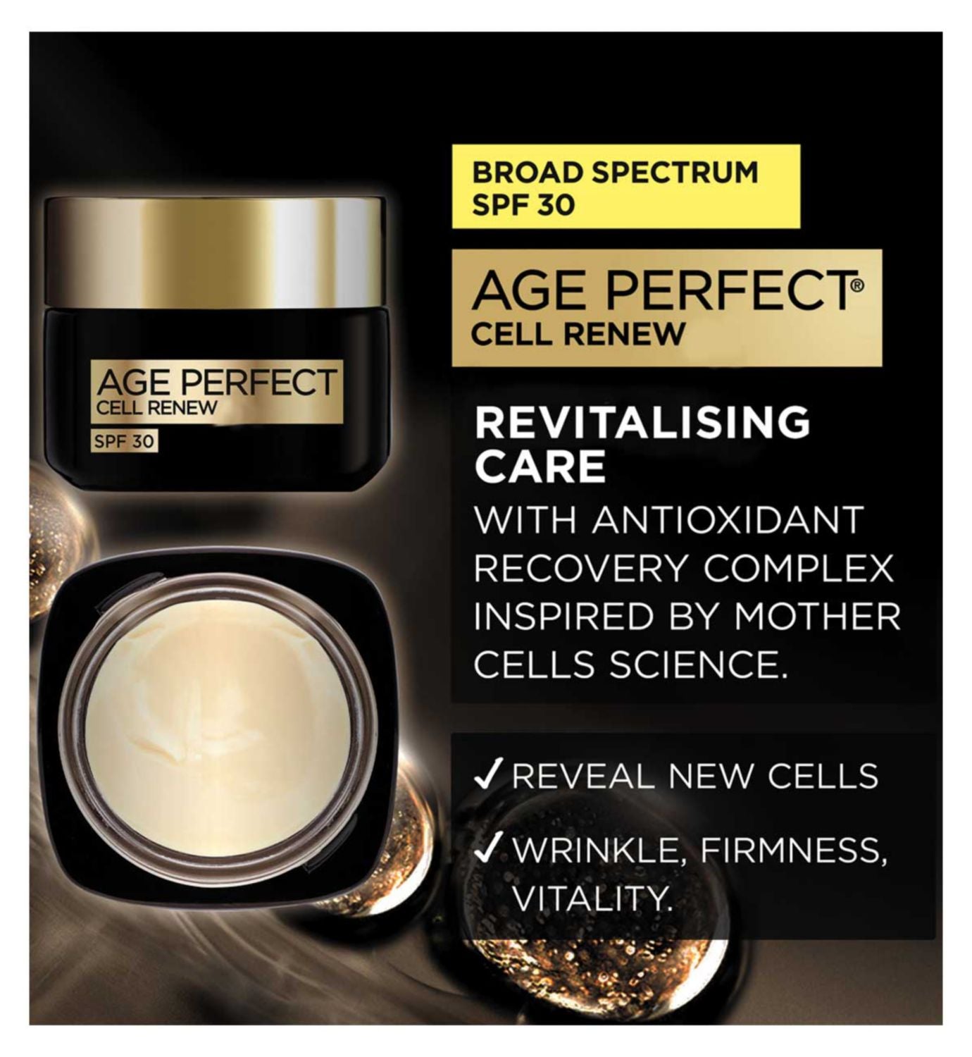 L'Oreal Paris Cell Renew day cream SPF 30 50ml, imported from the UK