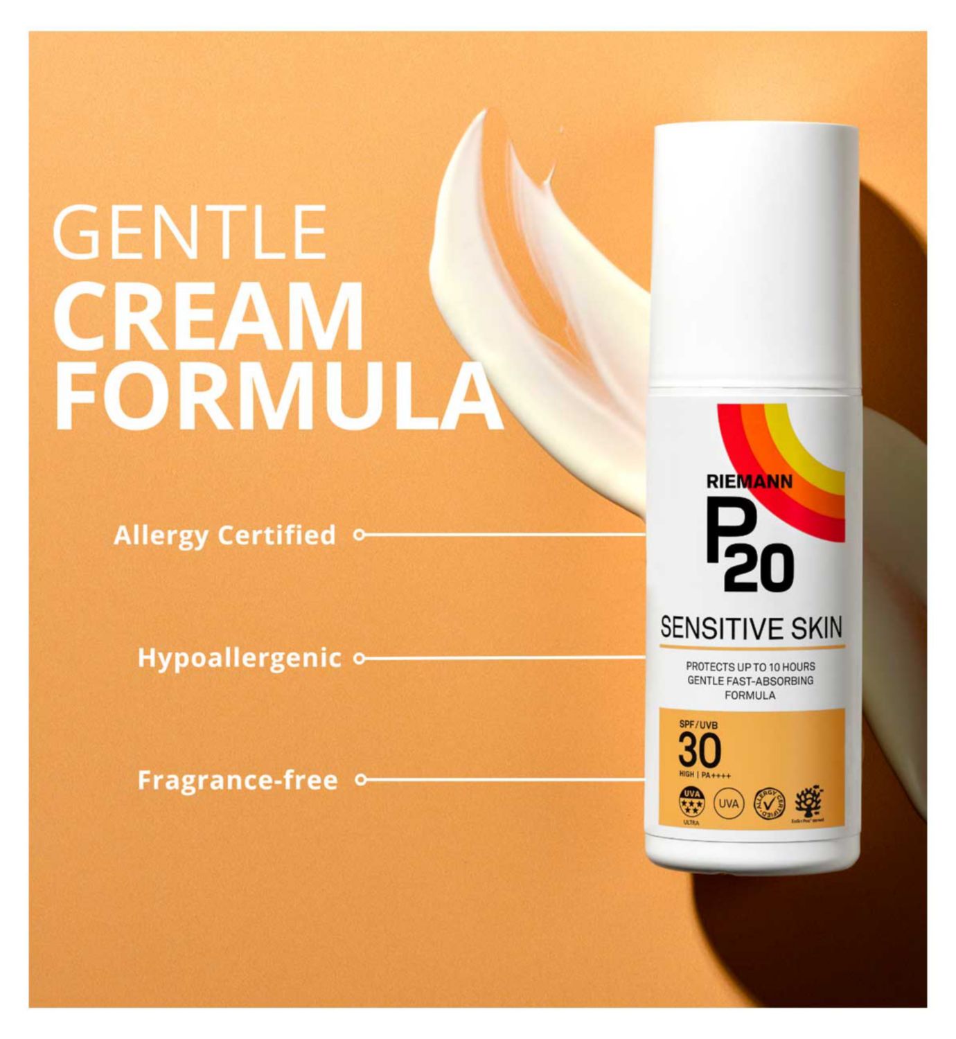 Riemann P20 sun cream SPF30 sensitive 100ml, imported from the UK