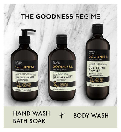 Boots Baylis & Harding Goodness Oud Cedar & Amber Bath Soak 500ml- Buy online at McGrocer
