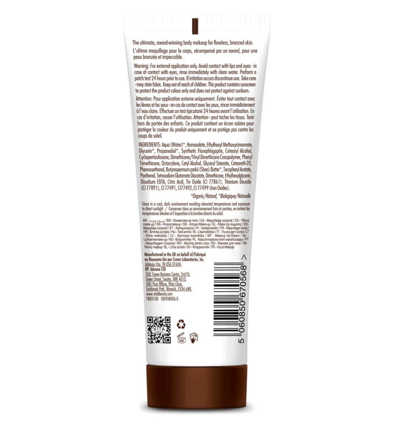 Vita Liberata Body Blur Medium 100ml - British product