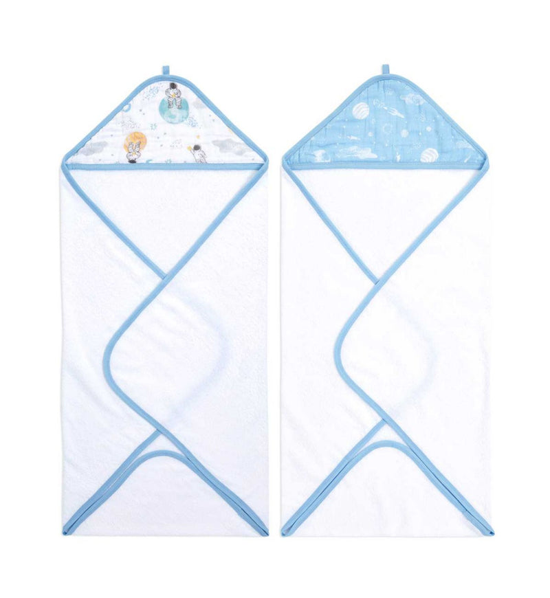 aden + anais hooded towel space explorers 2 pack, UK version