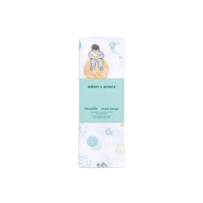 Boots aden + anais Essentials Cotton Muslin Baby Swaddle Blanket - Space Explorers- Buy online at McGrocer