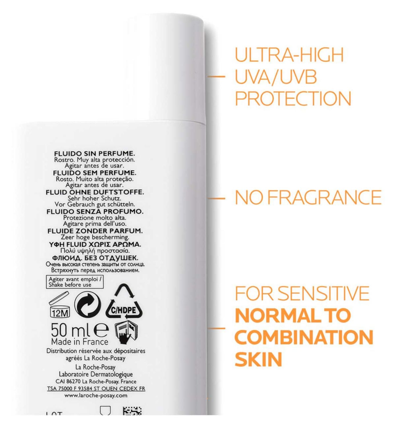La Roche-Posay Anthelios UVMUNE 400 tinted fluid SPF50+ 50ml - British product