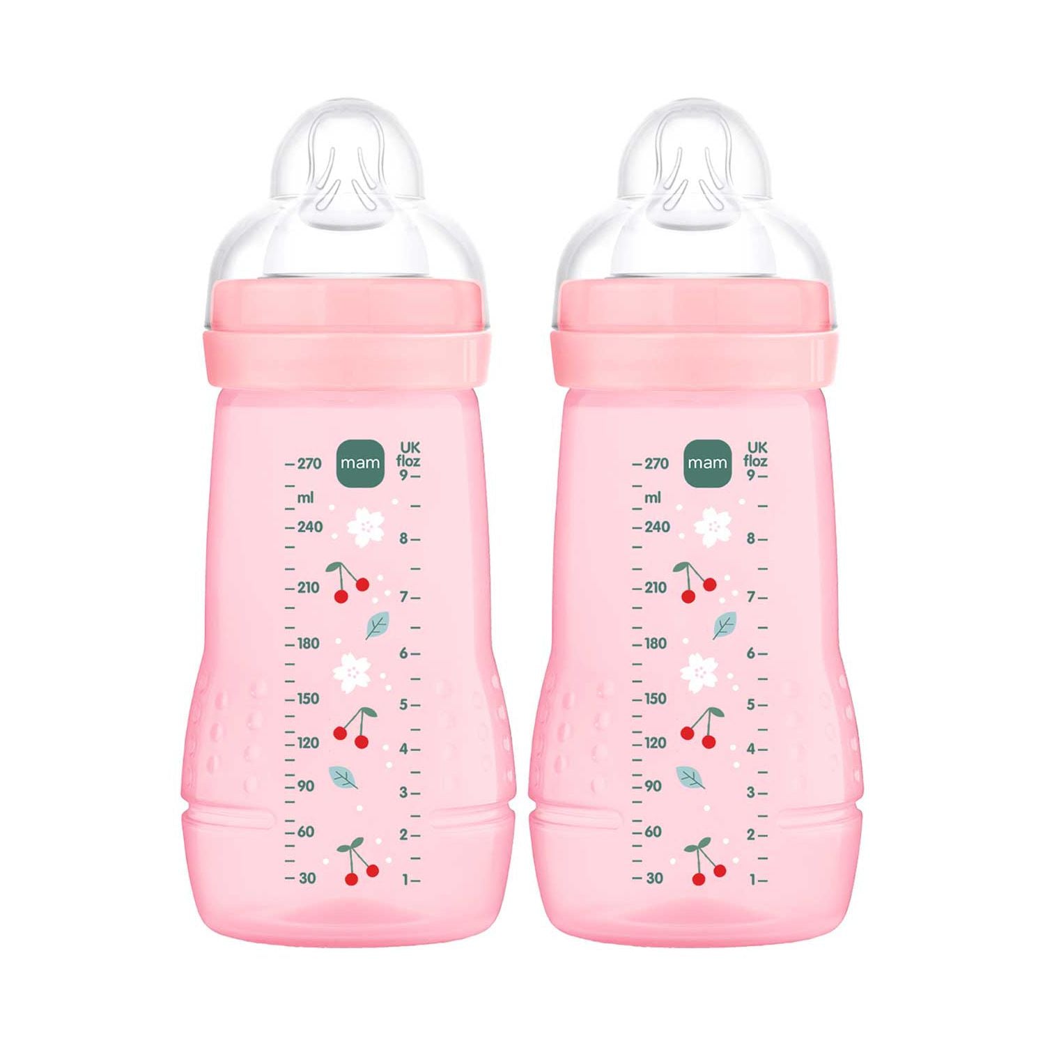 MAM Easy Active baby bottle pink 270ml, imported from the UK