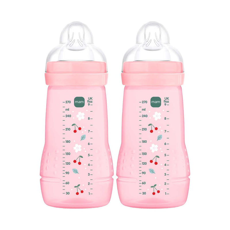 MAM Easy Active baby bottle pink 270ml, imported from the UK
