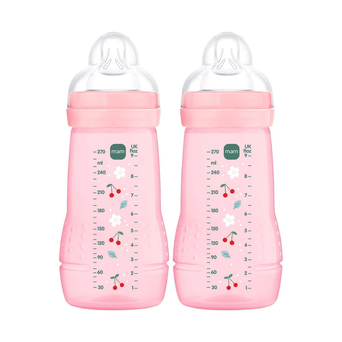 MAM Easy Active baby bottle pink 270ml, imported from the UK