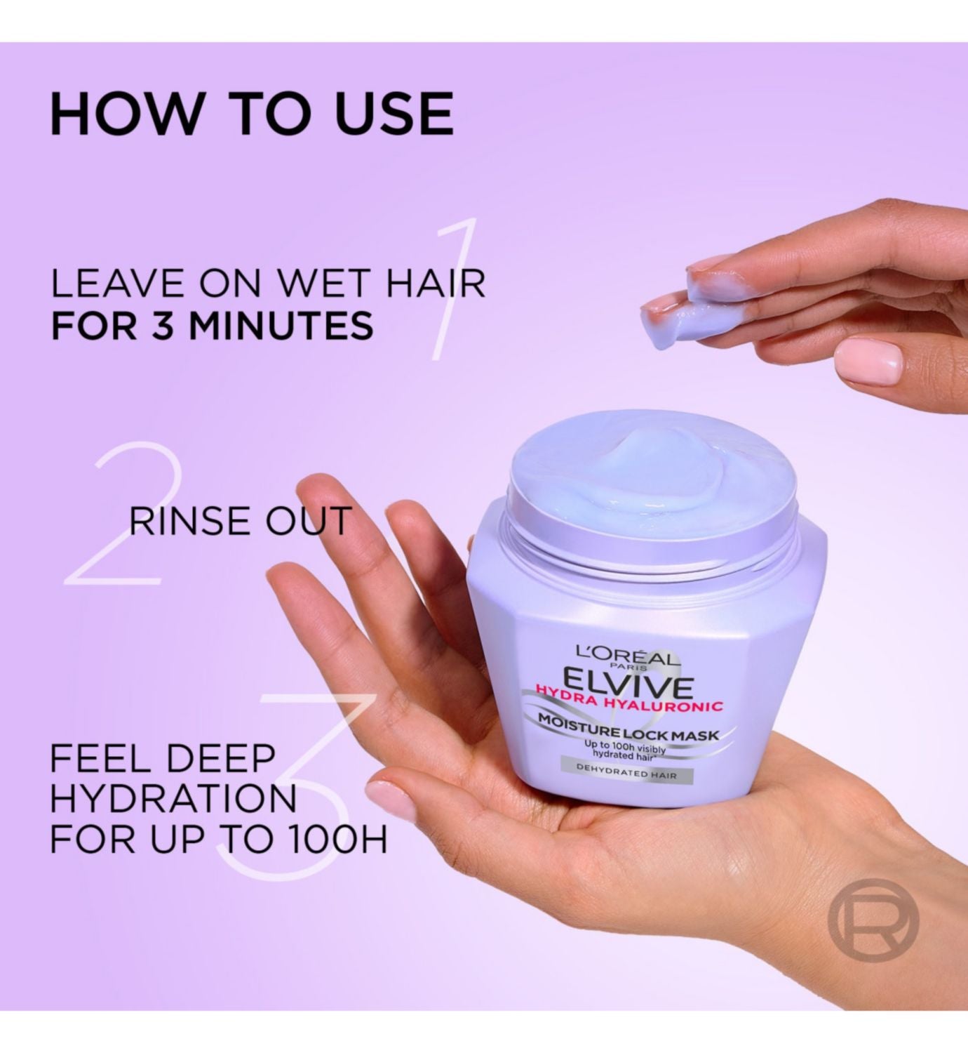 L'Oréal Paris Hydra Hyaluronic Moisture Wrapping Mask 300ml, UK version