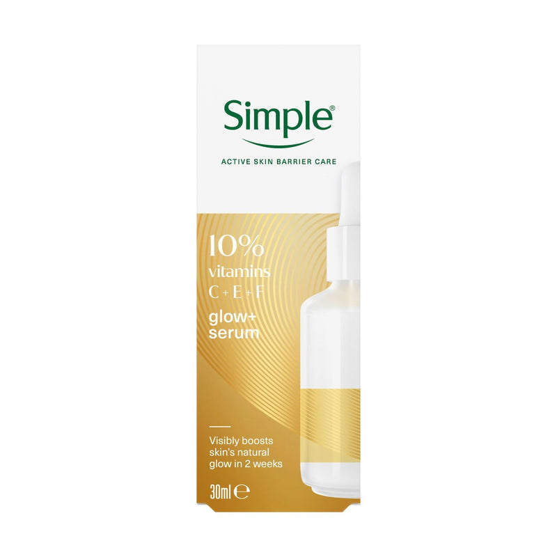 Simple Glow+ serum 10% vitamins C+E+F 30ml, UK version