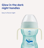 MAM pink baby cup with glow handles and soft spout 270ml, UK version