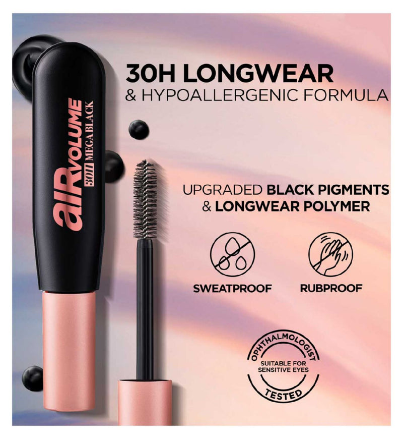 L'Oréal Paris Air Volume Mega mascara waterproof black, UK version