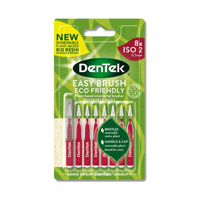 Boots DenTek ECO Easy Brush Mellomromsbørster Mynte Fluor ISO2 8 pakke - Kjøp online hos McGrocer
