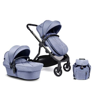 iCandy Orange 3 Pushchair Mist Blue Marl Phantom Single GOODS Boots   