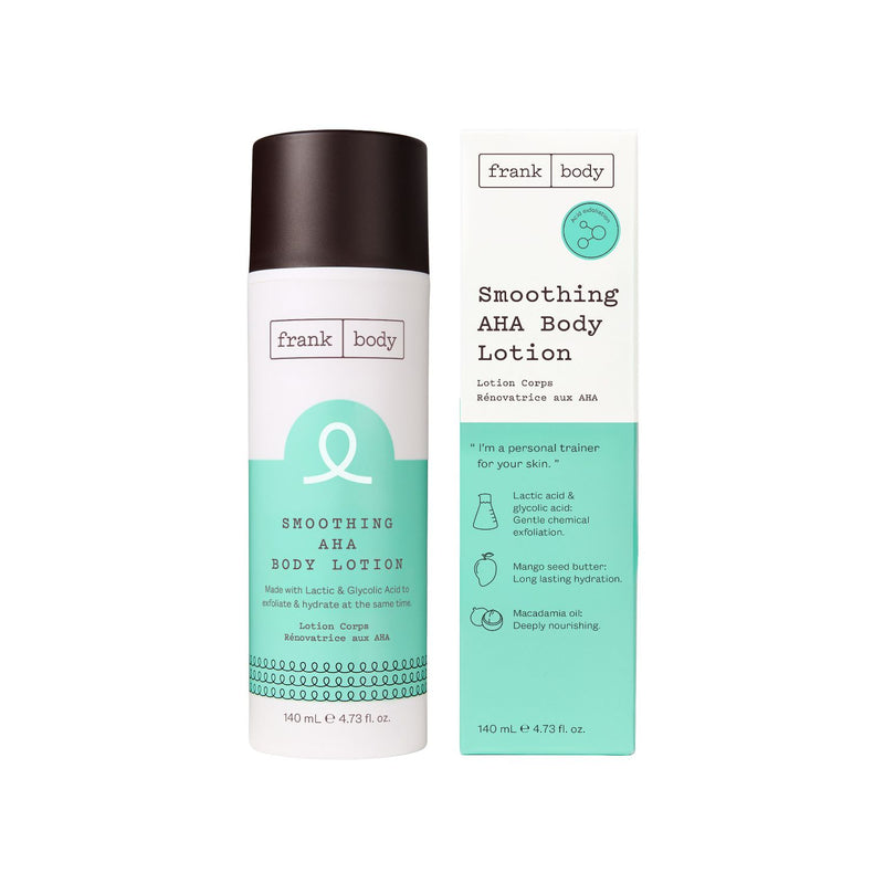 Frank Body Smoothing AHA body lotion 140ml, UK version