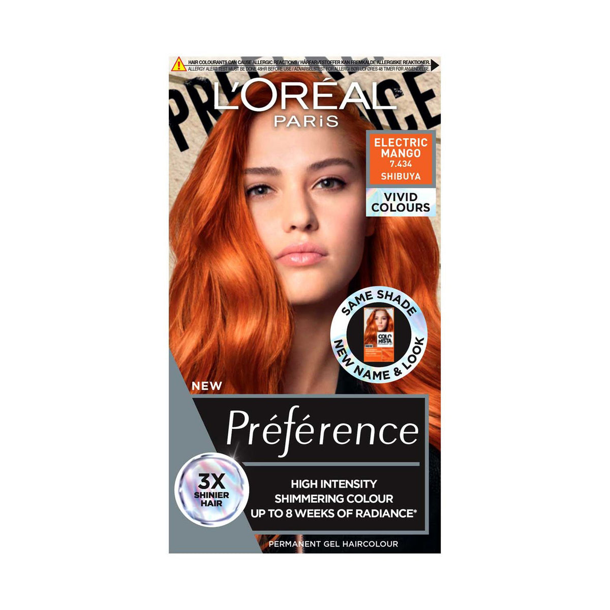 L'Oreal hair dye Electric Mango 7.46 - British product
