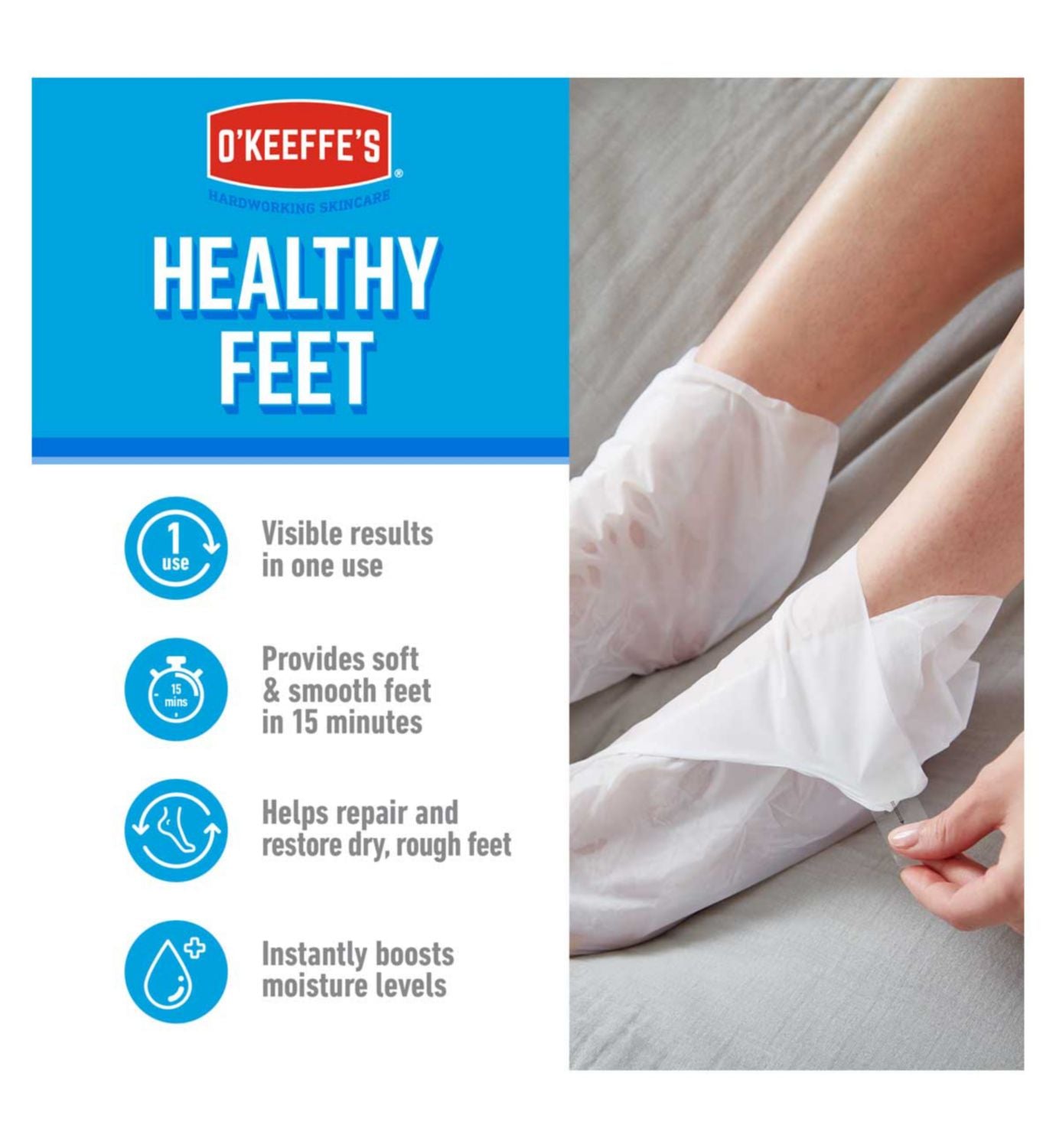 O'Keeffe's foot mask 1 Pair - British product