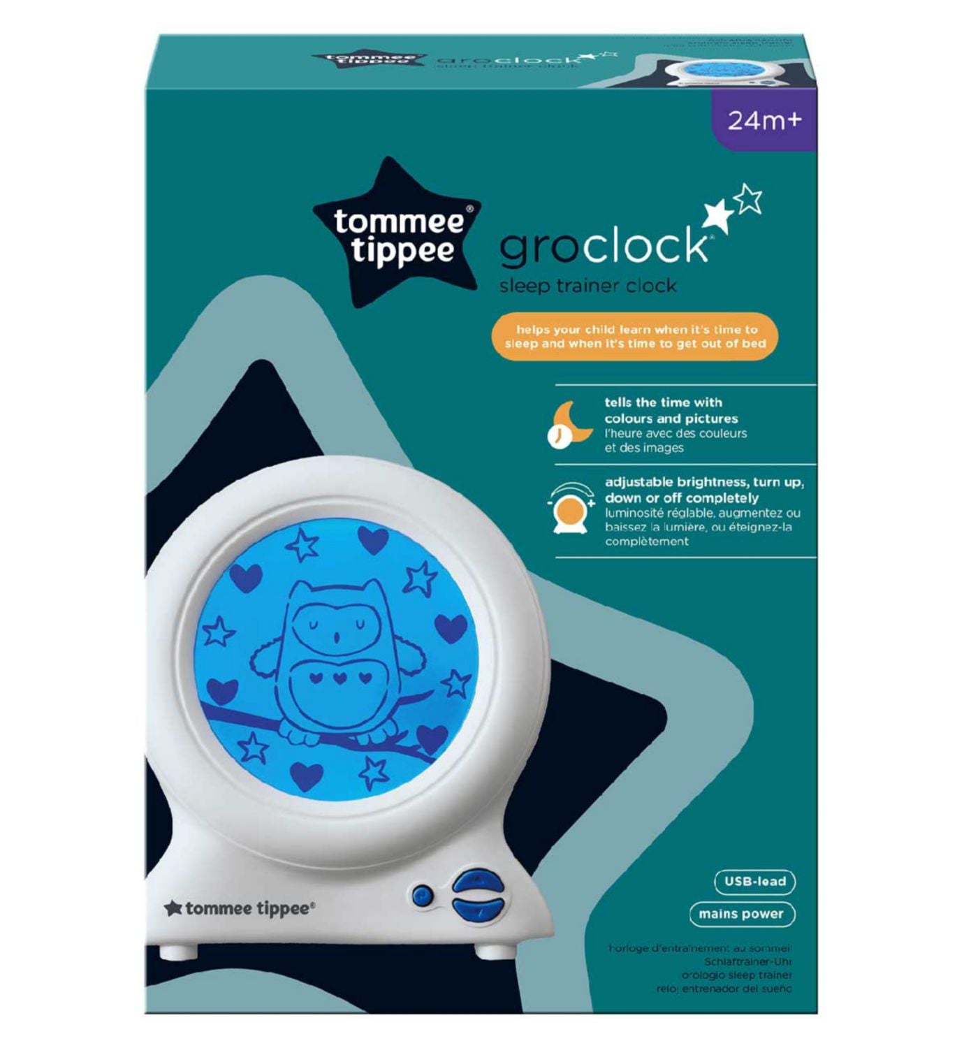 Tommee Tippee Groclock sleep trainer clock (British brand)
