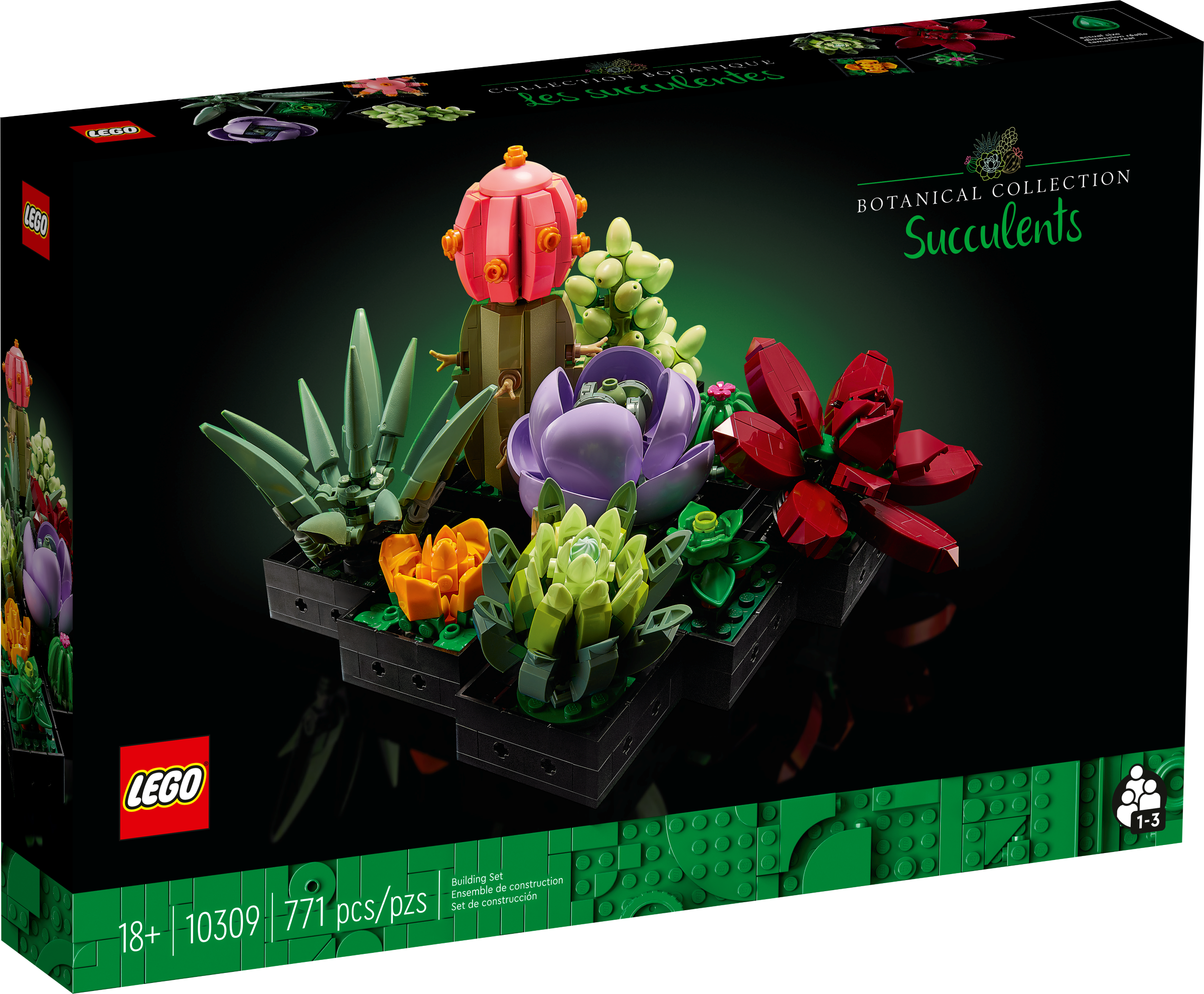 LEGO Succulents Botanicals 771 Piece Building Set (British brand)