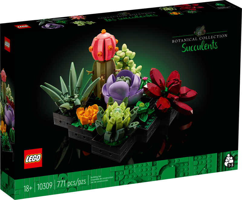 LEGO Succulents Botanicals 771 Piece Building Set (British brand)
