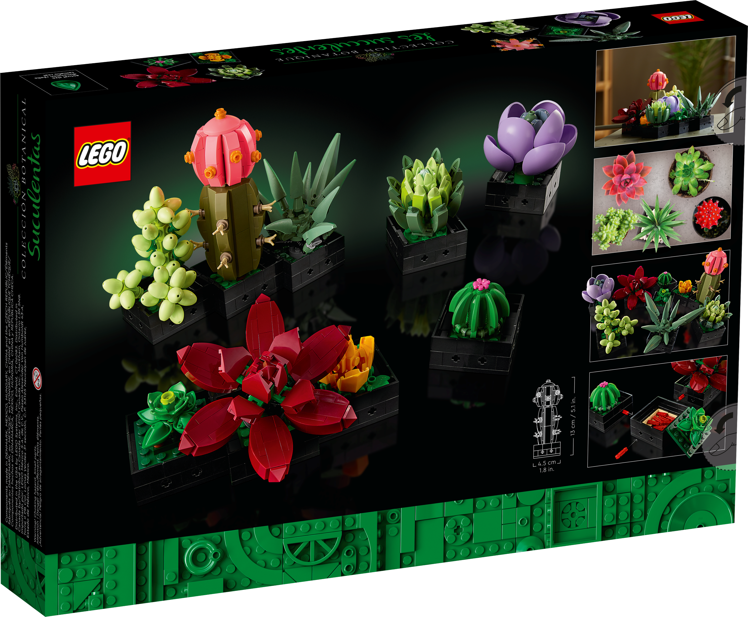 LEGO Succulents Botanicals 771 Piece Building Set (British brand)