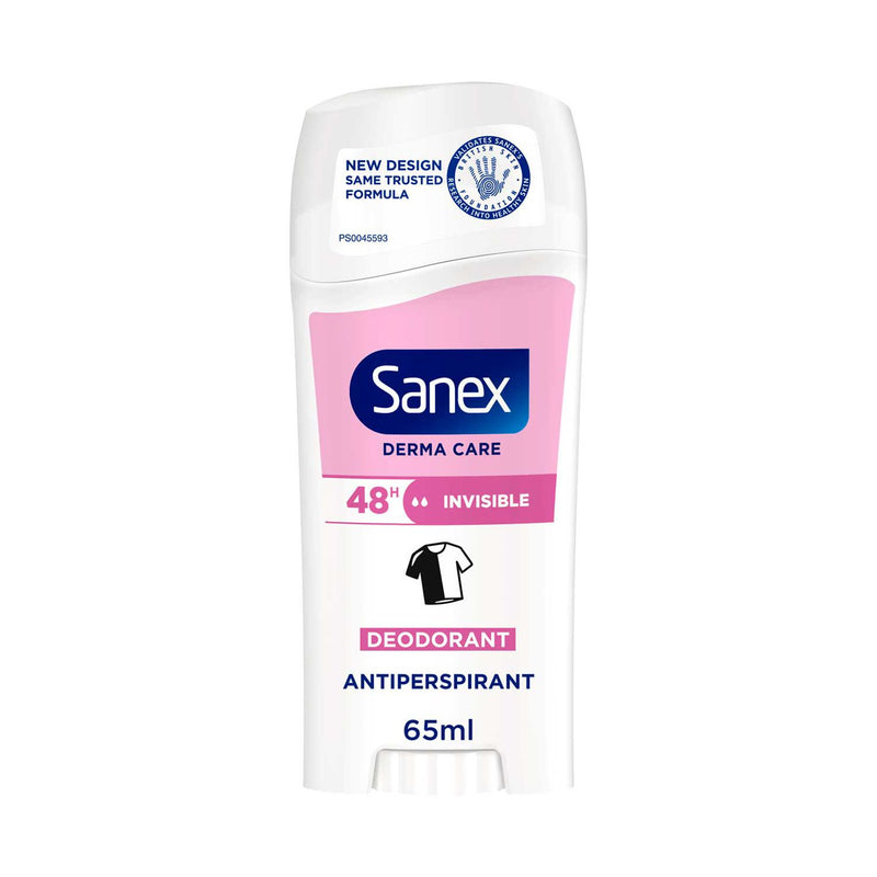 Sanex Derma Care invisible 48-hour antiperspirant stick deodorant 65ml - British product