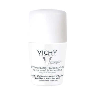 Boots Vichy 48HR Soothing Roll-On Anti-Perspirant for Sensitive Skin 50ml- Buy online at McGrocer