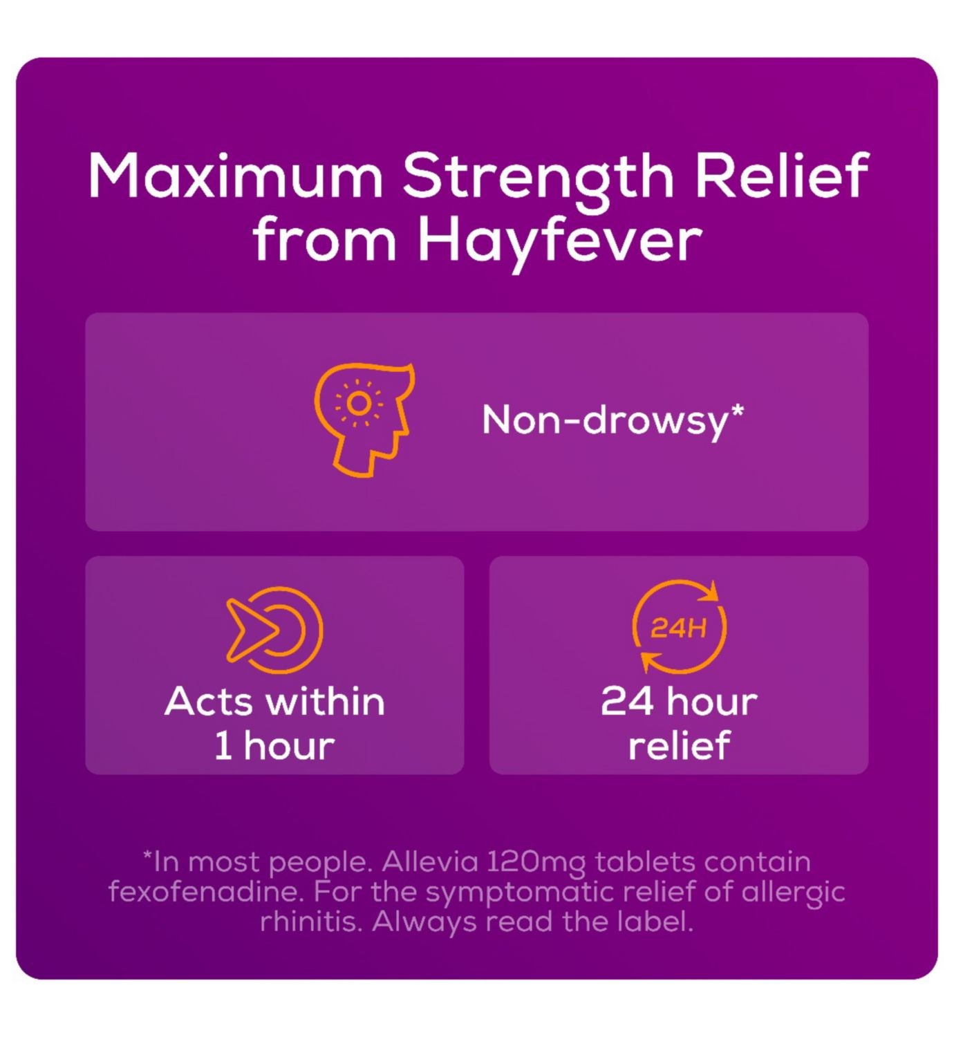 Allevia tablets 120mg 30 Tablets - British product