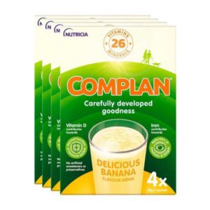 Complan Banana Nährdrink Pulver 4x55g 4er Pack Bundle