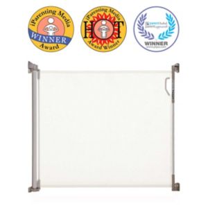 Barrière de sécurité rétractable DreamBaby Blanc Sécurité bébé Adapté aux ouvertures de 140 cm