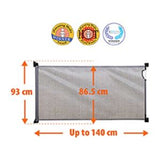 DreamBaby retractable mesh safety gate grey fits 0-140cm - British product