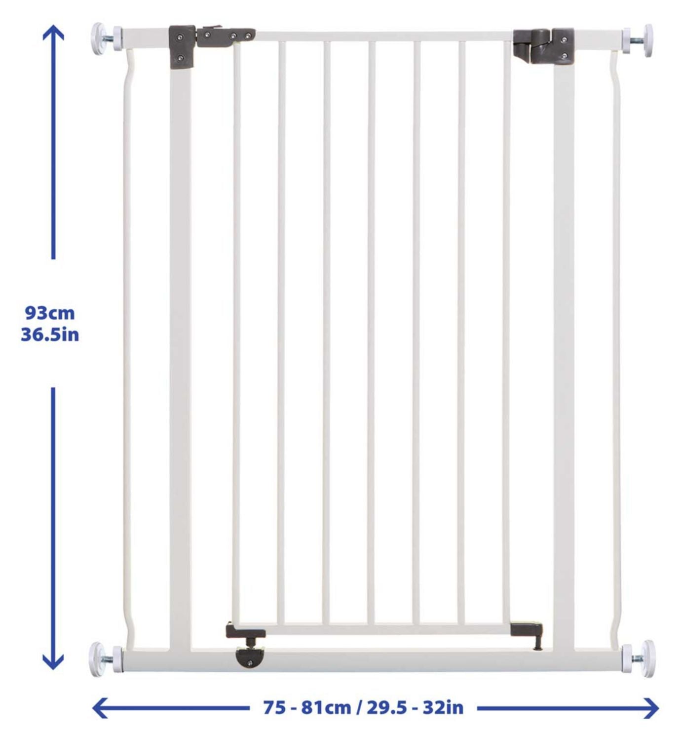 DreamBaby Liberty Xtra Tall safety gate white pressure mounted - British product