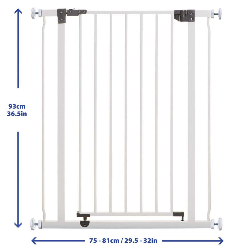 DreamBaby Liberty Xtra Tall safety gate white pressure mounted - British product