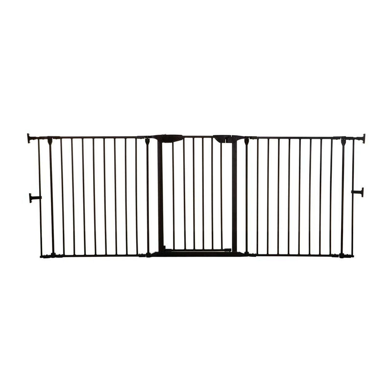 DreamBaby Newport 3 - Panel Metal Adapta Barrier/ Gate - Black Metal - Hardware Mounted