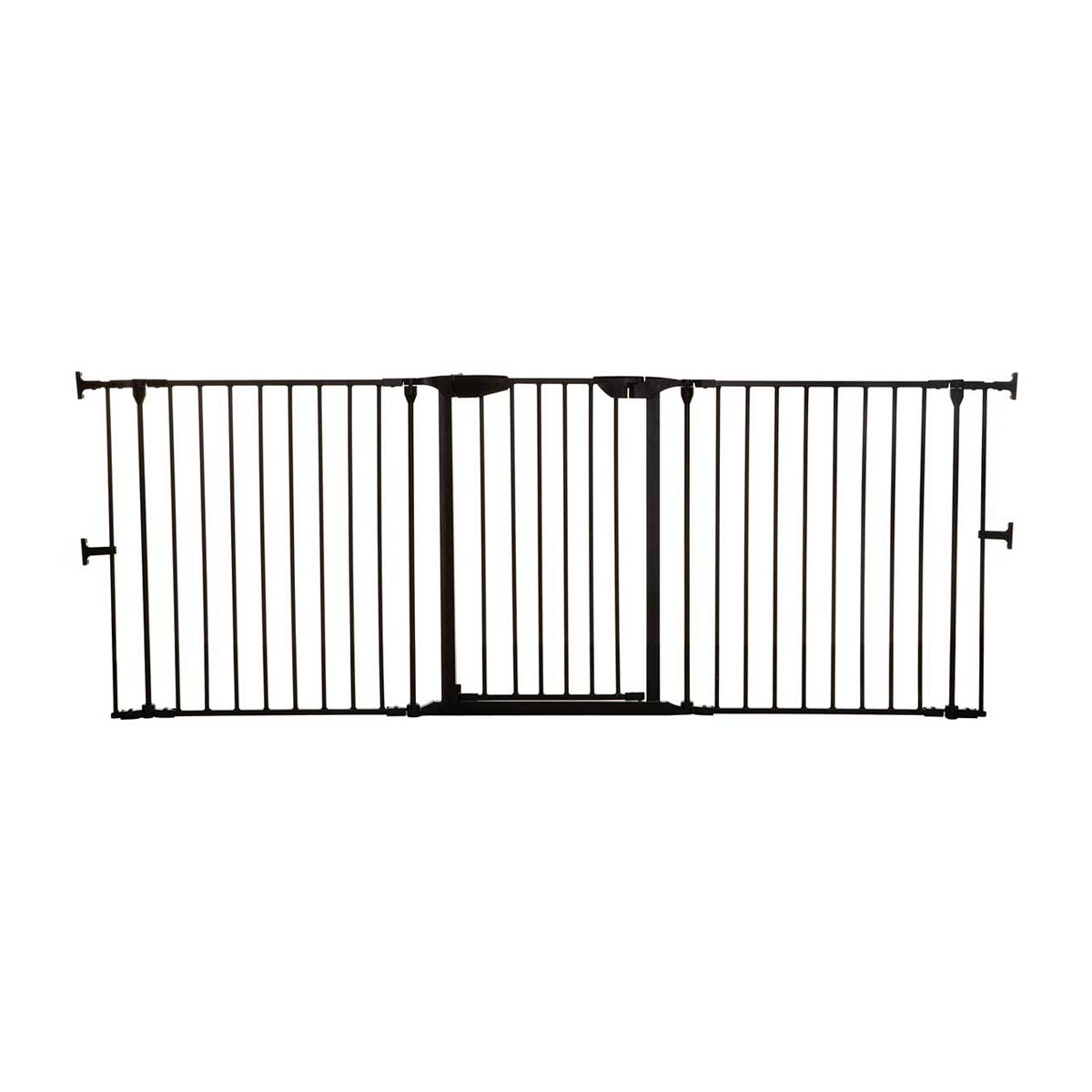 DreamBaby Newport 3 - Panel Metal Adapta Barrier/ Gate - Black Metal - Hardware Mounted
