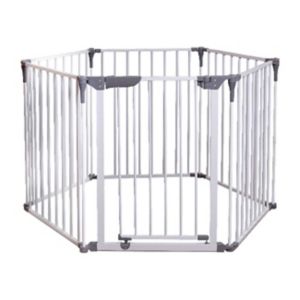 DreamBaby Convert 3-in-1 Metal Playpen White Barrier