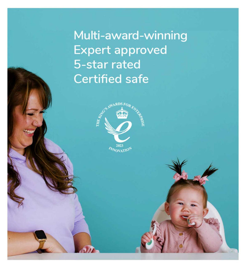 Doddl Baby-Löffel- und Gabel-Besteckset mit Softgriffen – Britisches Produkt