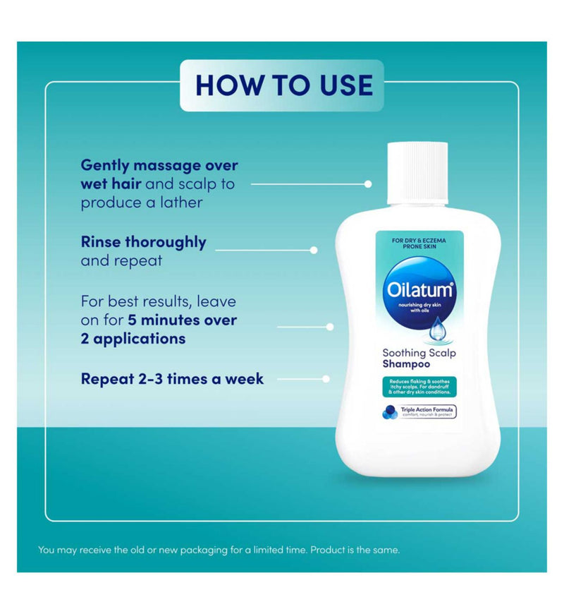 Oilatum Soothing Scalp Shampoo 100ml, UK version